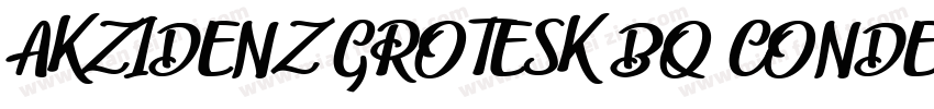 AKZIDENZ-GROTESK BQ CONDENSED REGUL字体转换